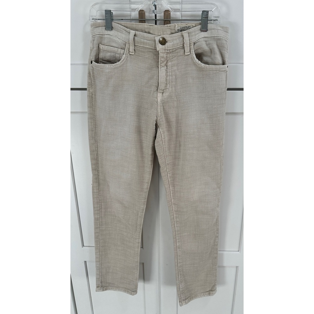 CURRENT ELLIOTT The Fling Marble Pants Women's Style Beige Textured Size 27 0
